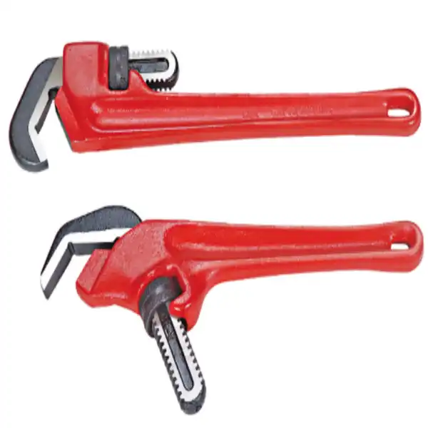 Extra Large Pipe Wrench Delivers High Torque Control for Industrial Pipeline Repair Work